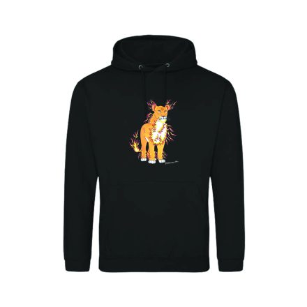 Tűz Oroszlán - Lioness Kapucnis Pulóver