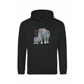 Elefánt Mama Kapucnis Pulóver