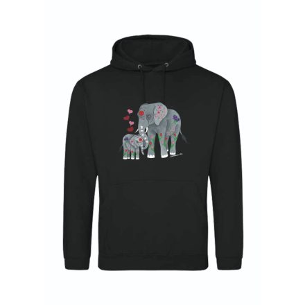 Elefánt Mama Kapucnis Pulóver